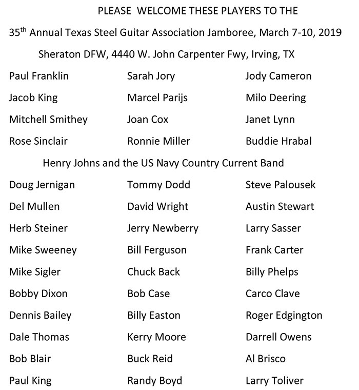 2019 Jamboree Players