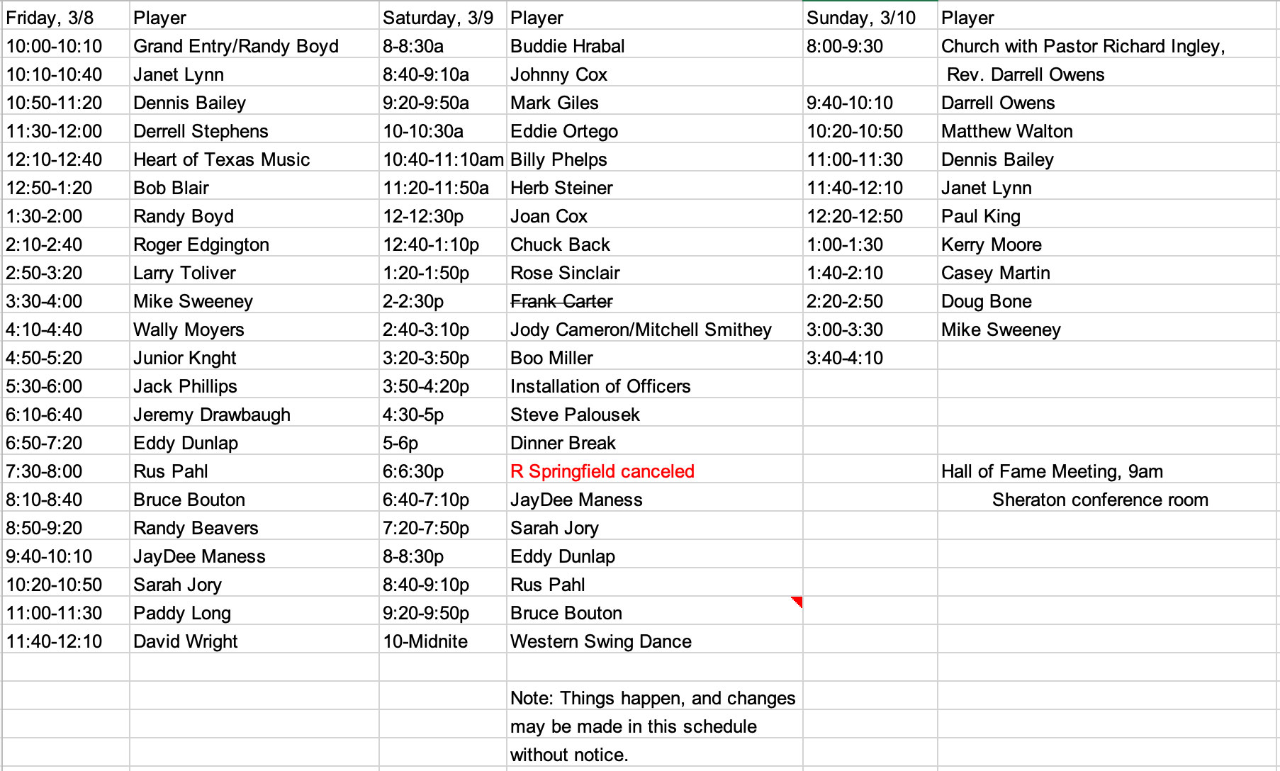 2024 Jamboree Players